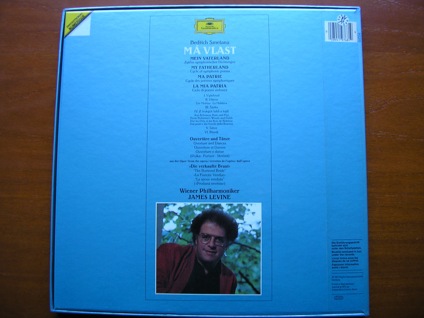 SMETANA: MA VLAST / OVERTURE & DANCES from 'The Bartered Bride' LEVINE / VIENNA PHILHARMONIC 2 LP 419 768