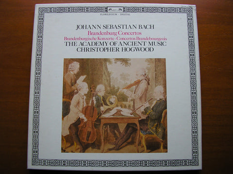 BACH: THE BRANDENBURG CONCERTOS   HOGWOOD / ACADEMY OF ANCIENT MUSIC   2 LP   414 187