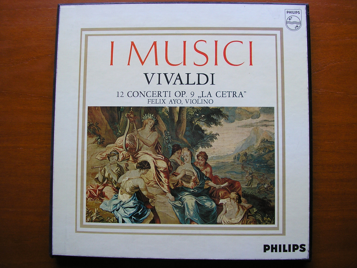 VIVALDI: LA CETRA 12 CONCERTOS Op. 9 FELIX AYO / I MUSICI 3 LP SAL 3542 - 4