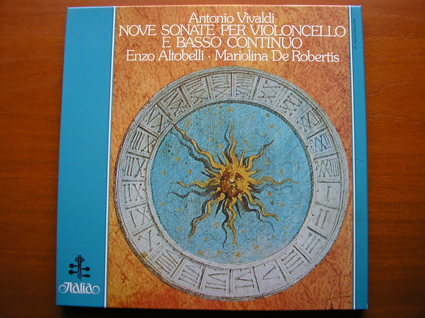 VIVALDI: NINE SONATAS FOR CELLO & BASSO CONTINUO ALTOBELLI / DE ROBERTIS 2 LP ITL 70034