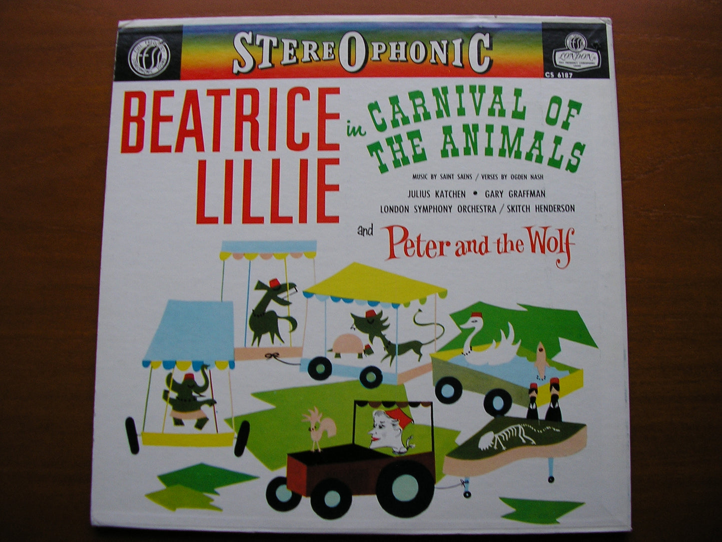 PROKOFIEV: PETER & THE WOLF / SAINT-SAENS: CARNIVAL OF THE ANIMALS LILLE / KATCHEN / GRAFFMAN / LONDON SYMPHONY / HENDERSON CS 6187