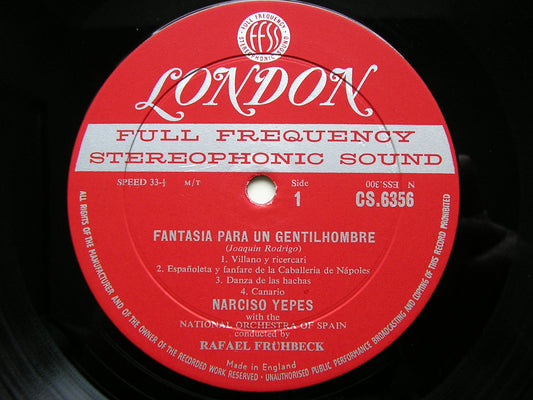 RODRIGO: FANTASIA PARA UN GENTILHOMBRE / OHANA: GUITAR CONCERTO YEPES / SPANISH NATIONAL ORCHESTRA / DE BURGOS CS 6356