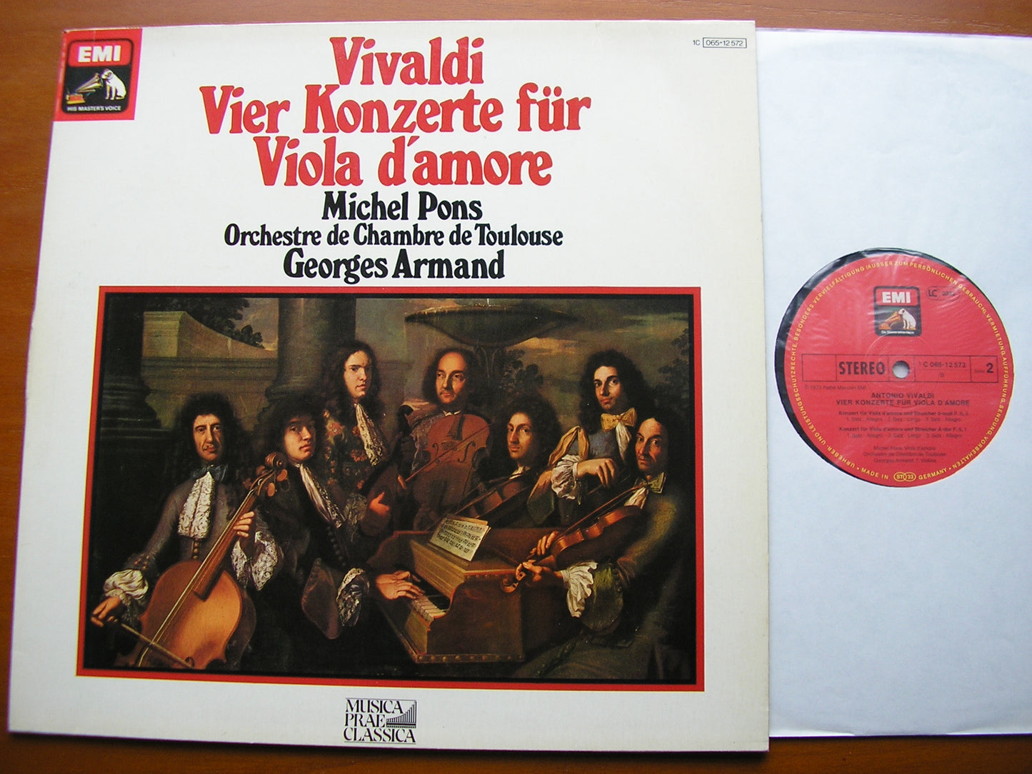 VIVALDI: FOUR CONCERTOS FOR VIOLA D'AMORE PONS / TOULOUSE CHAMBER ORCHESTRA / ARMAND 065 12572
