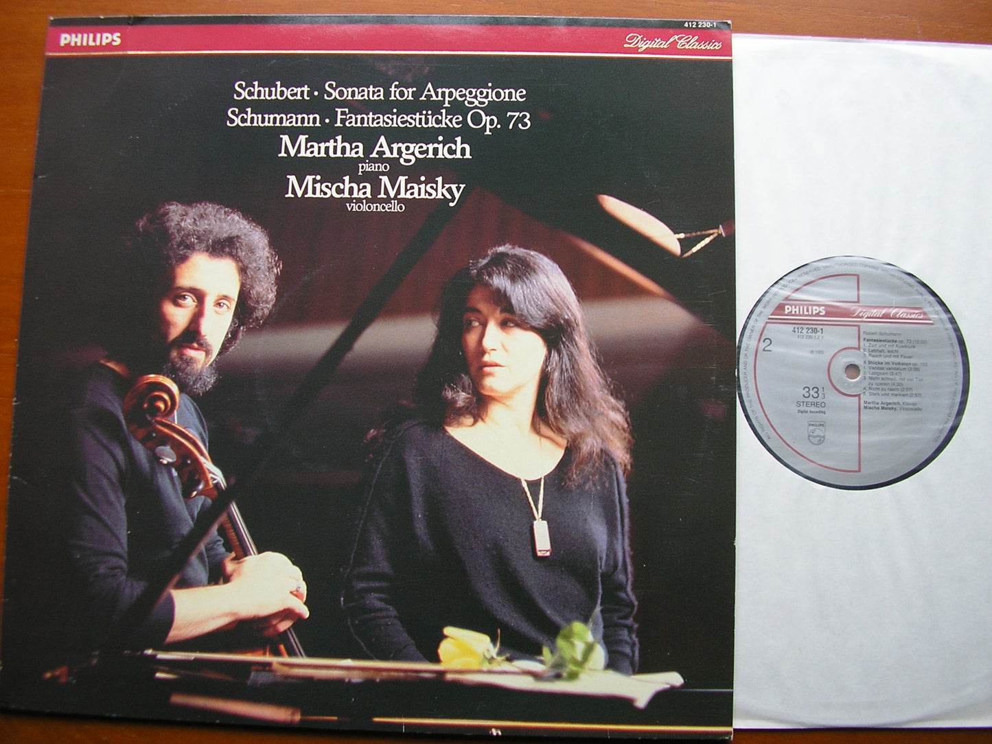 SCHUBERT: ARPEGGIONE SONATA / SCHUMANN: FANTASIESTUCKE MARTHA ARGERICH / MISCHA MAISKY 412 230