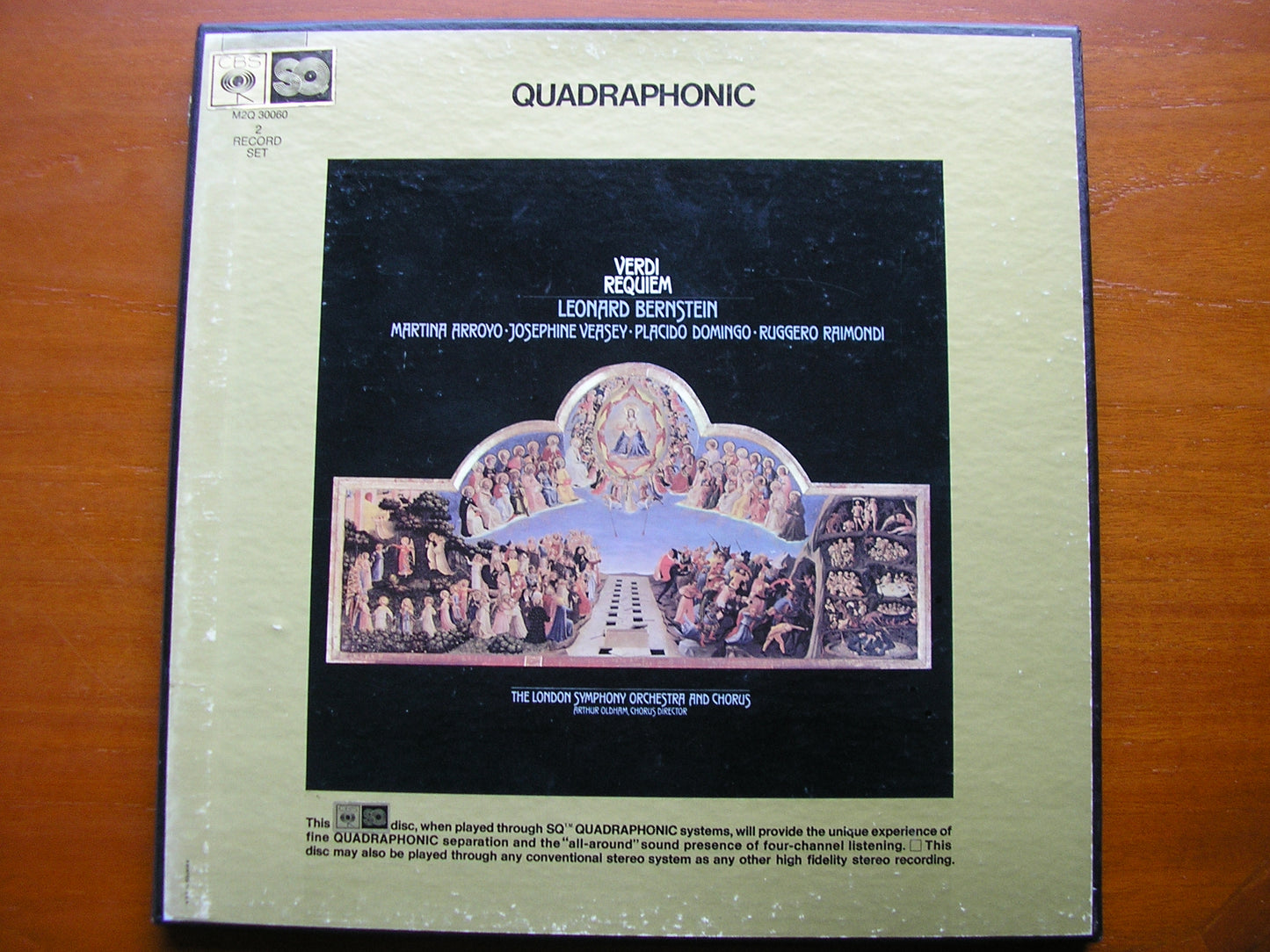 VERDI: REQUIEM ARROYO / VEASEY / DOMINGO / RAIMONDI / LONDON SYMPHONY / BERNSTEIN M2Q 30060