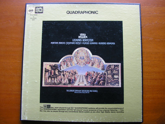 VERDI: REQUIEM  ARROYO / VEASEY / DOMINGO / RAIMONDI / LONDON SYMPHONY / BERNSTEIN   M2Q 30060