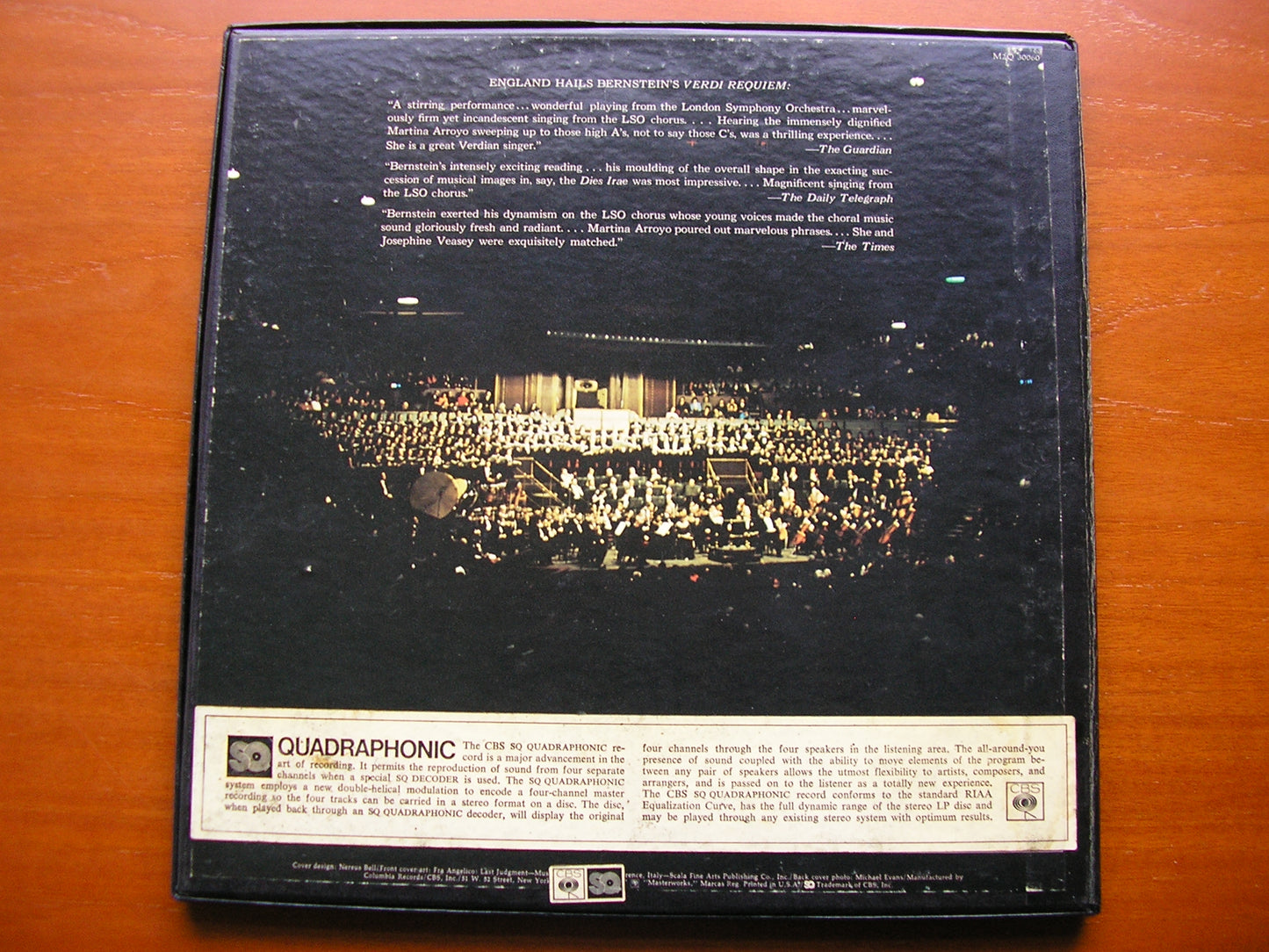 VERDI: REQUIEM ARROYO / VEASEY / DOMINGO / RAIMONDI / LONDON SYMPHONY / BERNSTEIN M2Q 30060