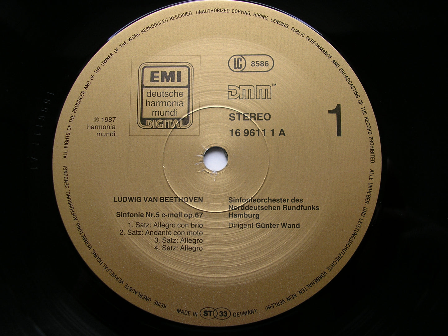 BEETHOVEN: SYMPHONIES Nos. 5 & 8 WAND / HAMBURG RADIO ORCHESTRA 169611