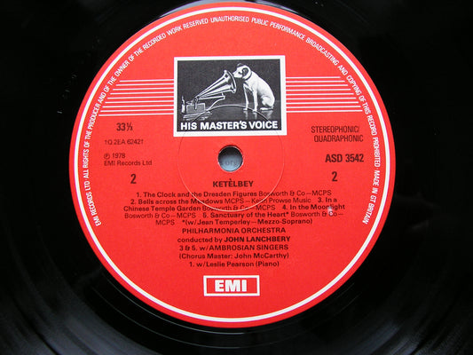KETELBEY: ORCHESTRAL MUSIC    JOHN LANCHBERY / PHILHARMONIA    ASD 3542