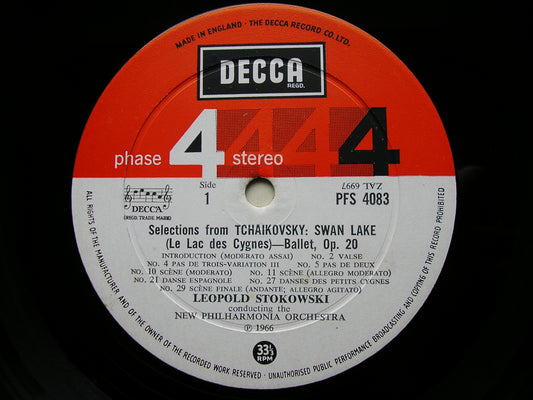TCHAIKOVSKY: SWAN LAKE & SLEEPING BEAUTY Selections     STOKOWSKI / NEW PHILHARMONIA    PFS 4083