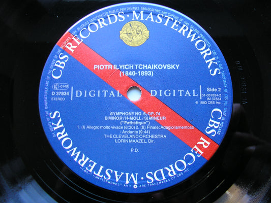 TCHAIKOVSKY: SYMPHONY No. 6 'Pathetique'    MAAZEL / CLEVELAND ORCHESTRA    D37834