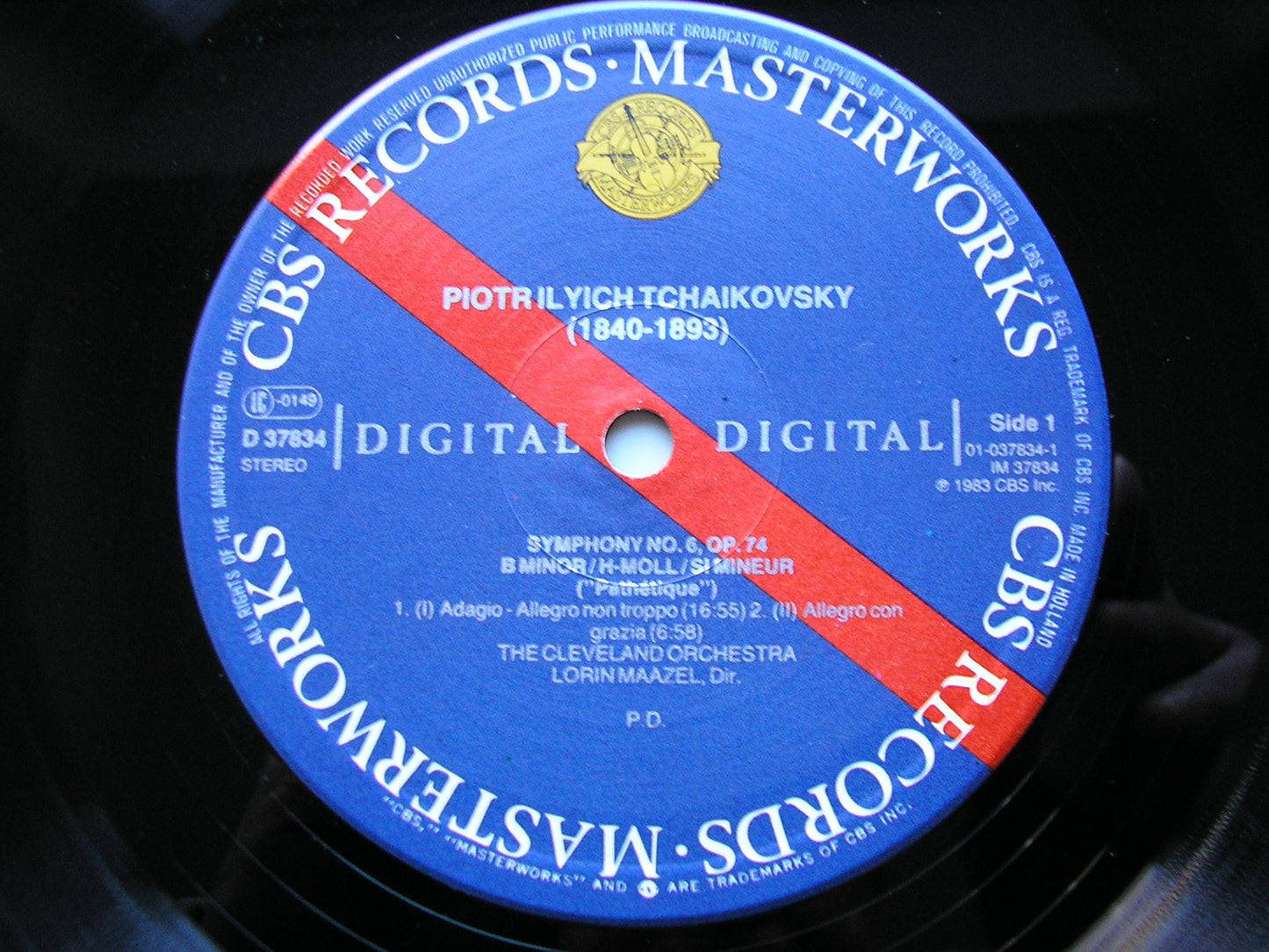 TCHAIKOVSKY: SYMPHONY No. 6 'Pathetique' MAAZEL / CLEVELAND ORCHESTRA D37834