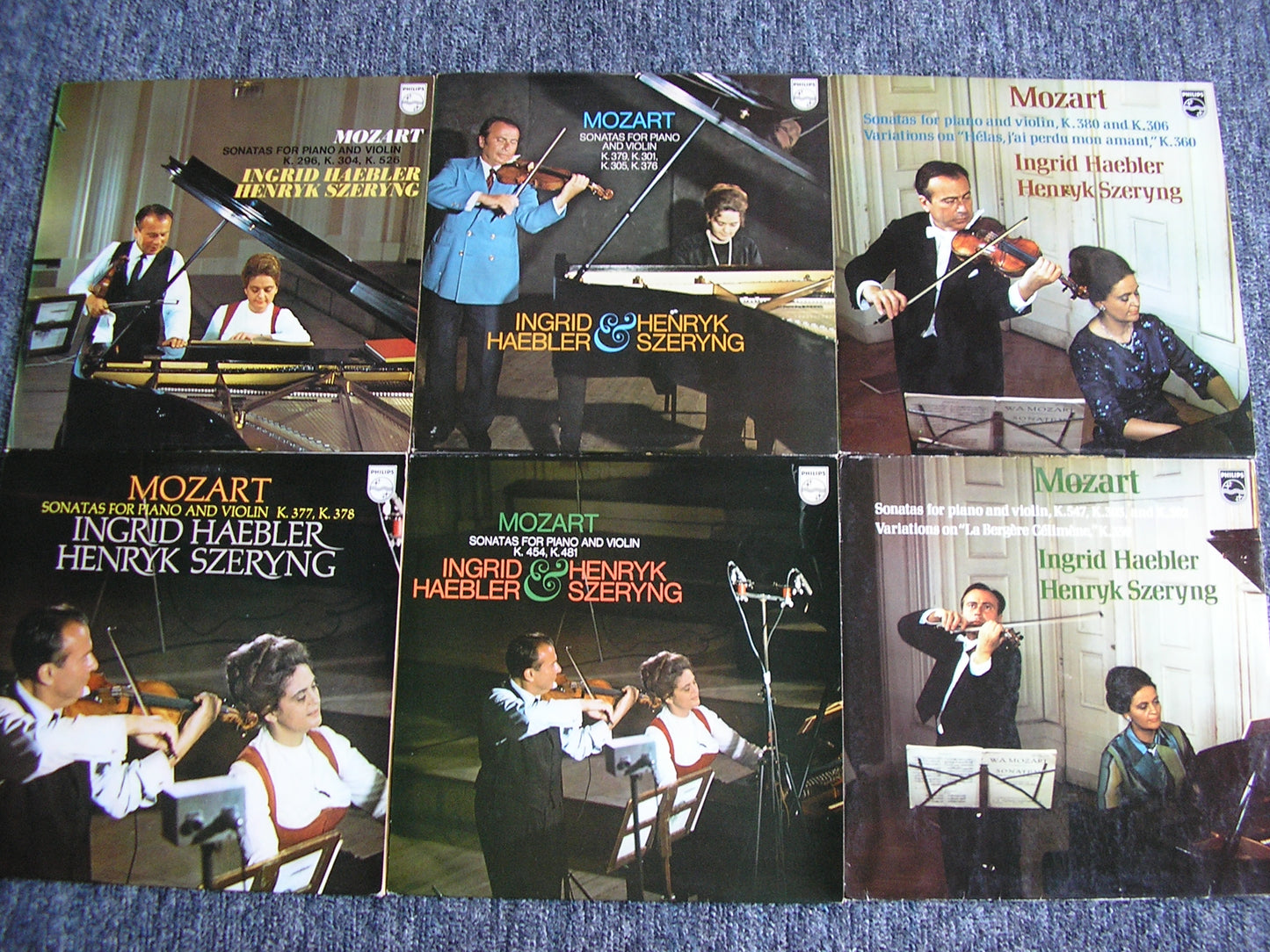 MOZART: THE COMPLETE SONATAS FOR VIOLIN & PIANO   INGRID HAEBLER / HENRYK SZERYNG    6 LP