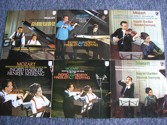MOZART: THE COMPLETE SONATAS FOR VIOLIN & PIANO   INGRID HAEBLER / HENRYK SZERYNG    6 LP