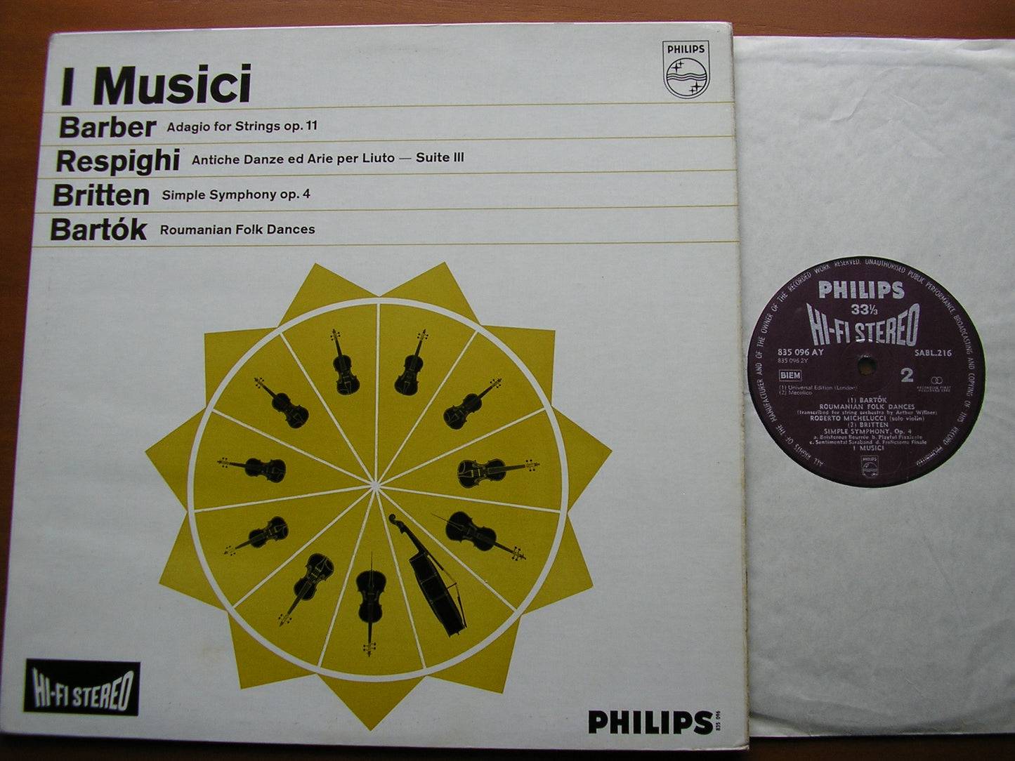 BARBER / RESPIGHI / BRITTEN / BARTOK: MUSIC FOR STRINGS     I MUSICI   SABL 216
