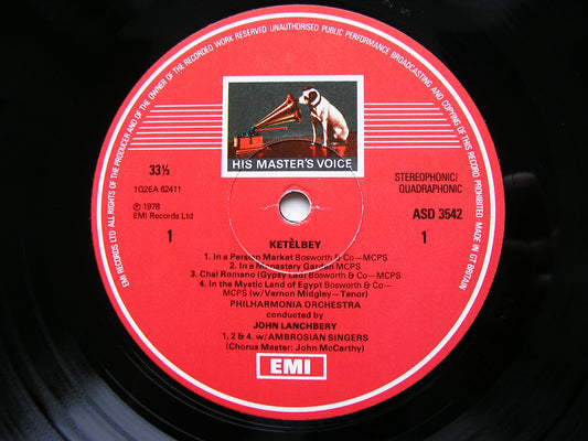 KETELBEY: ORCHESTRAL WORKS    JOHN LANCHBERY / PHILHARMONIA    ASD 3542