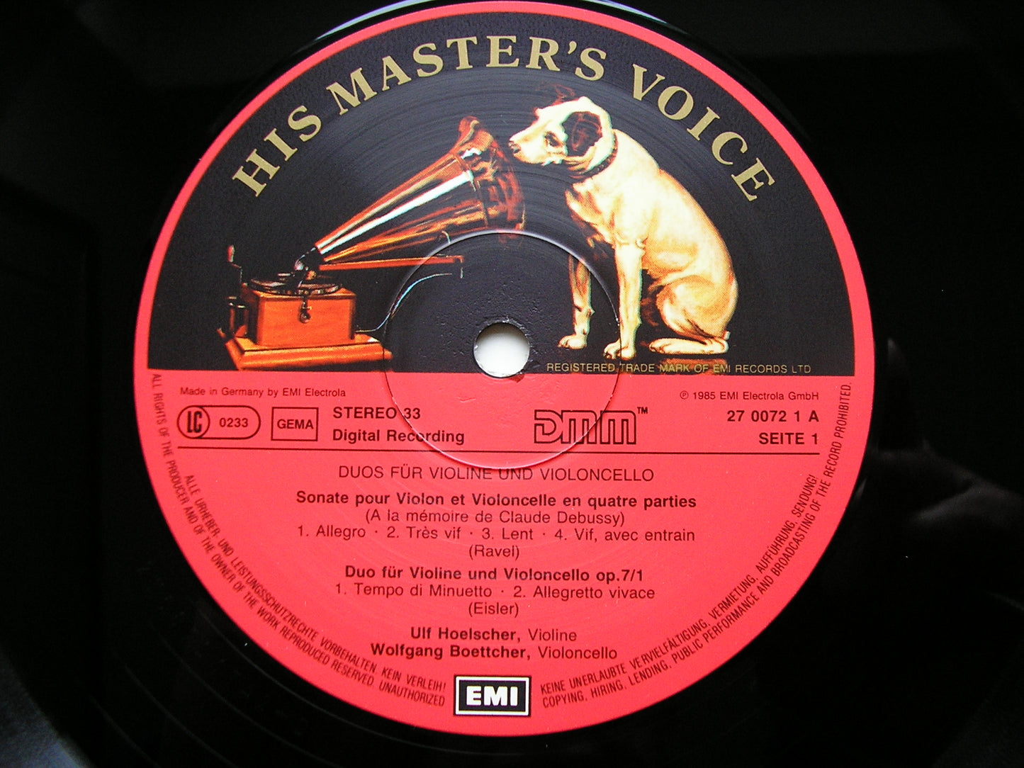 DUOS FOR VIOLIN & CELLO: RAVEL / EISLER / MARTINU / WOLF-FERRARI    HOELSCHER / BOETTCHER