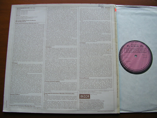 ELGAR: POMP & CIRCUMSTANCE MARCHES / COCKAIGNE OVERTURE   SOLTI / LONDON PHILHARMONIC   SXL 6848