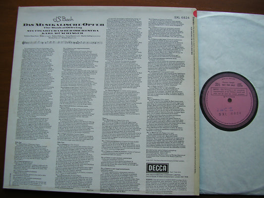SXL 6824  BACH: MUSICAL OFFERING    MUNCHINGER / STUTTGART CHAMBER ORCHESTRA