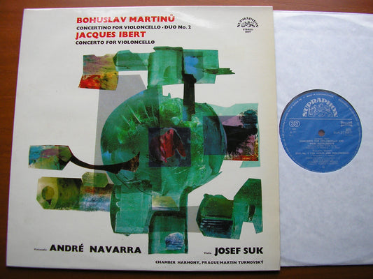 MARTINU: CONCERTINO / DUO / IBERT: CELLO CONCERTO   NAVARRA / SUK / PRAGUE CHAMBER ORCHESTRA / TURNOVSKY     SUA ST  50877