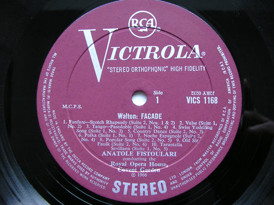 WALTON: FACADE Suites / LECOCQ: MAMZELLE ANGOT FISTOULARI / OROHCG VICS 1168