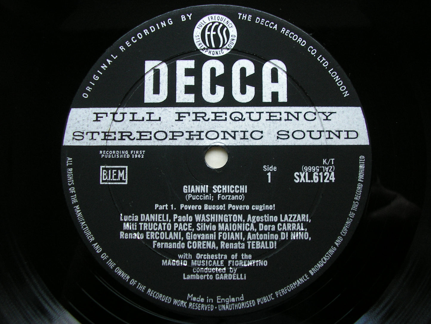 PUCCINI: GIANNI SCHICCHI CORENA / TEBALDI / MMF / GARDELLI SXL 6124