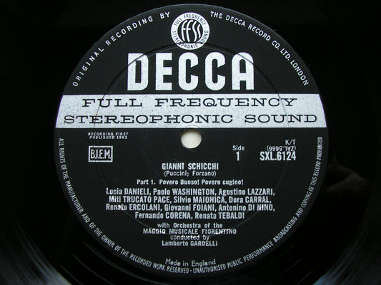 PUCCINI: GIANNI SCHICCHI CORENA / TEBALDI / MMF / GARDELLI SXL 6124