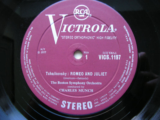 TCHAIKOVSKY: ROMEO & JULIET / FRANCESCA DA RIMINI     MUNCH / BOSTON SYMPHONY    VICS 1197
