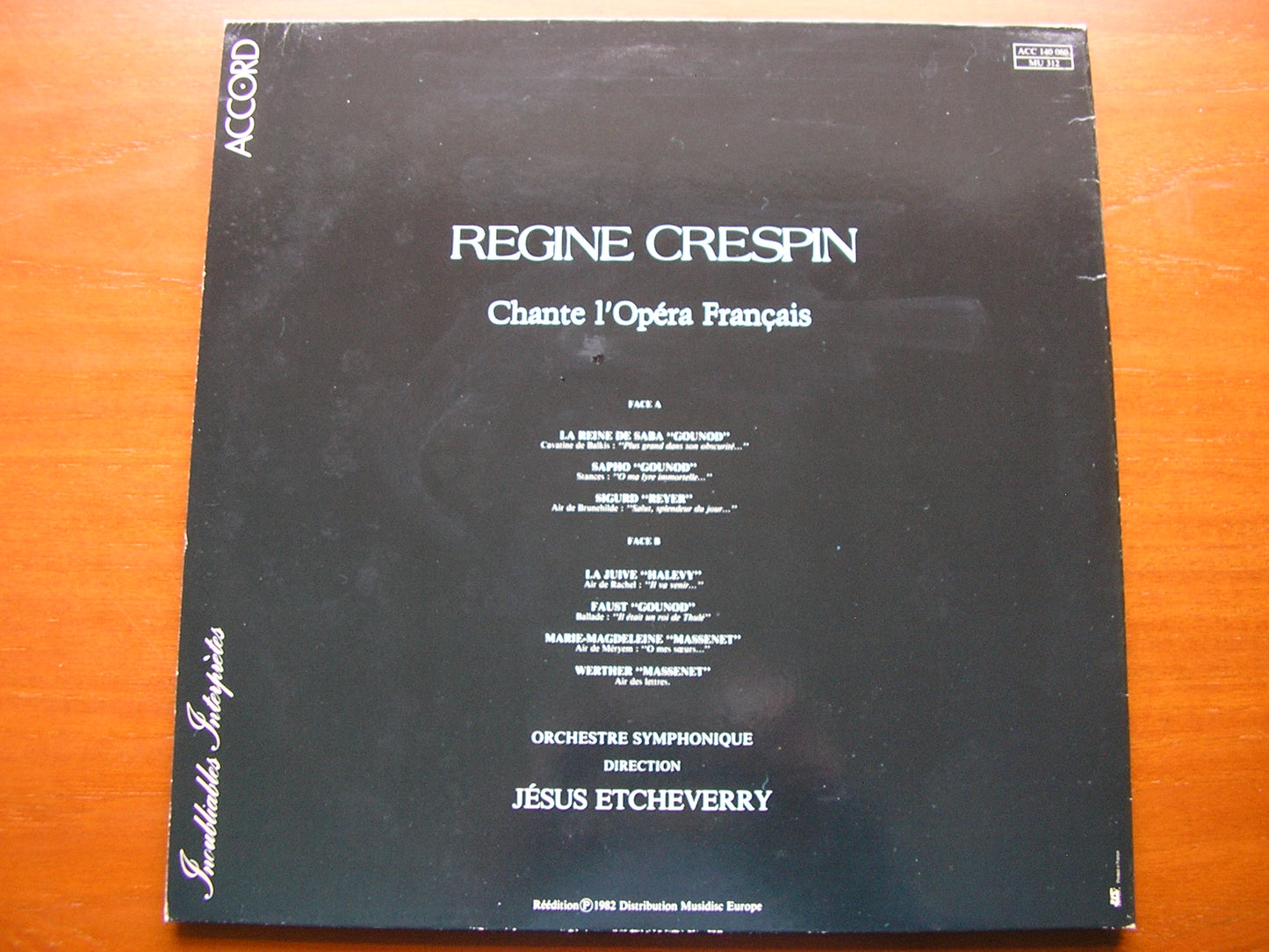 ARIAS FROM FRENCH OPERA: GOUNOD / MASSENET / HALEVY / REYER      REGINE CRESPIN    ACC 140 060