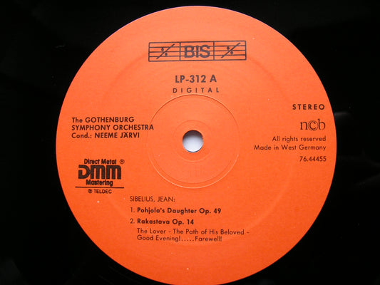 SIBELIUS: ORCHESTRAL WORKS    JARVI / GOTHENBURG SYMPHONY   BIS LP 312