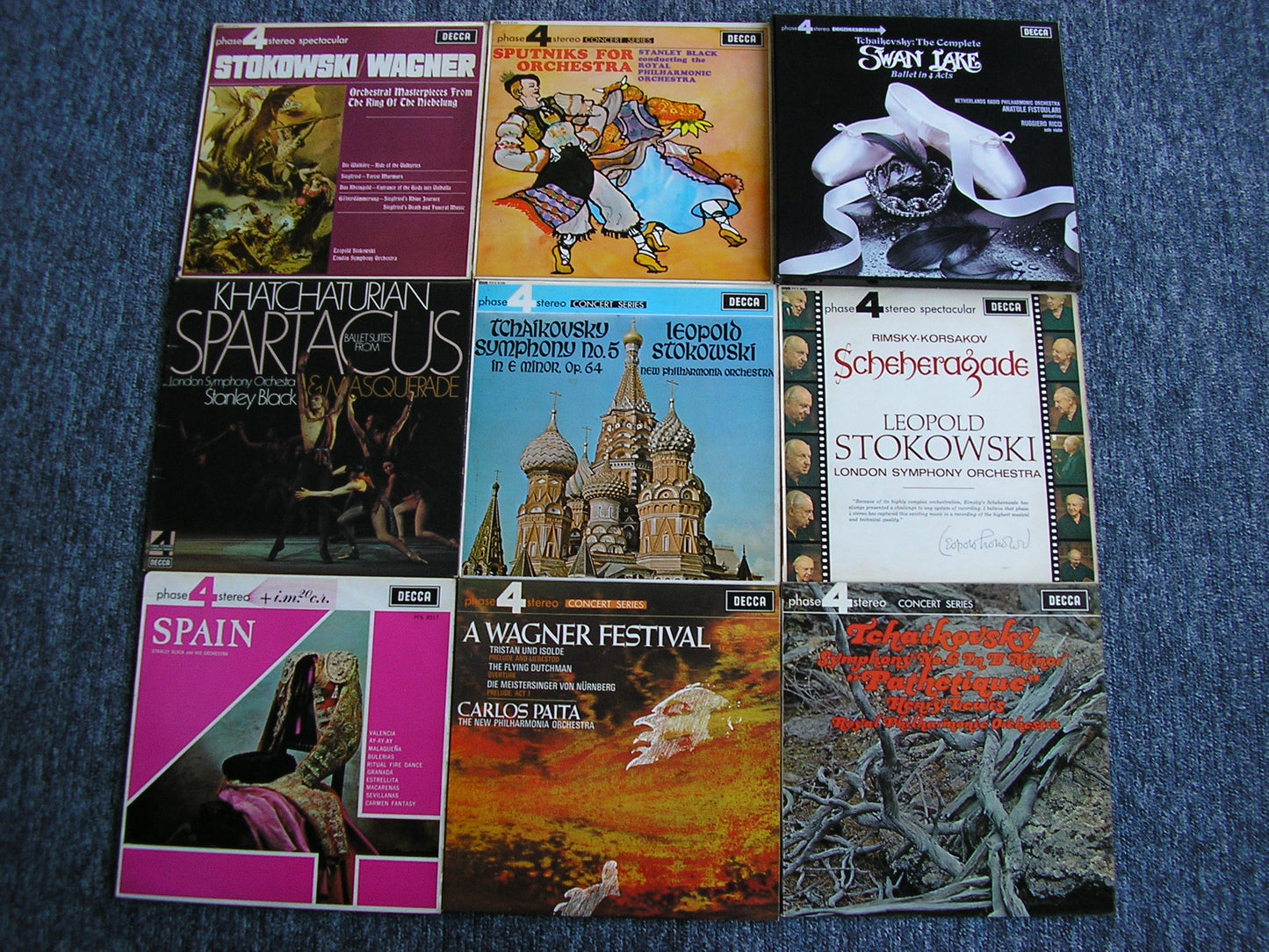 DECCA PFS PHASE 4 & EMI STUDIO 2 AUDIOPHILE COLLECTION  63 TITLES (65 LPs)
