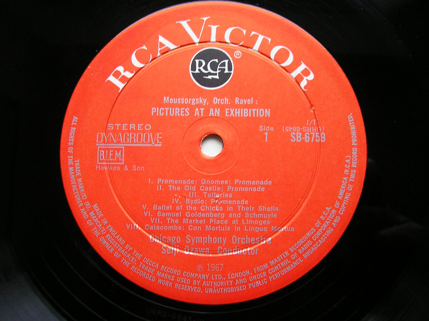 MOUSSORGSKY: PICTURES AT AN EXHIBITION / BRITTEN: YOUNG PERSON'S GUIDE   OZAWA / CHICAGO SYMPHONY ORCHESTRA   SB 6759