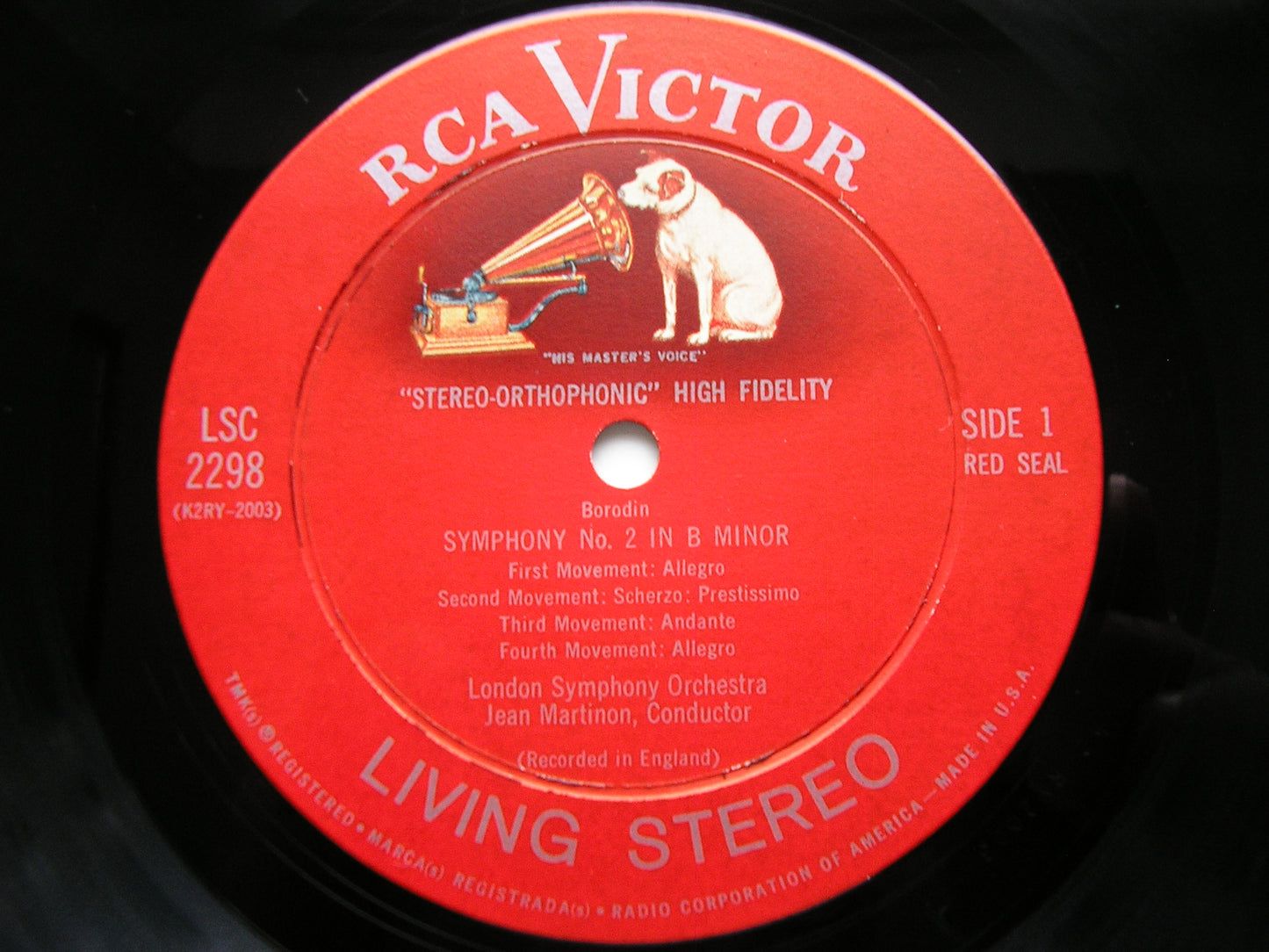 BORODIN: SYMPHONY No. 2 / RIMSKY-KORSAKOV: CAPRICCIO ESPAGNOLE   MARTINON / LONDON SYMPHONY   LSC 2298