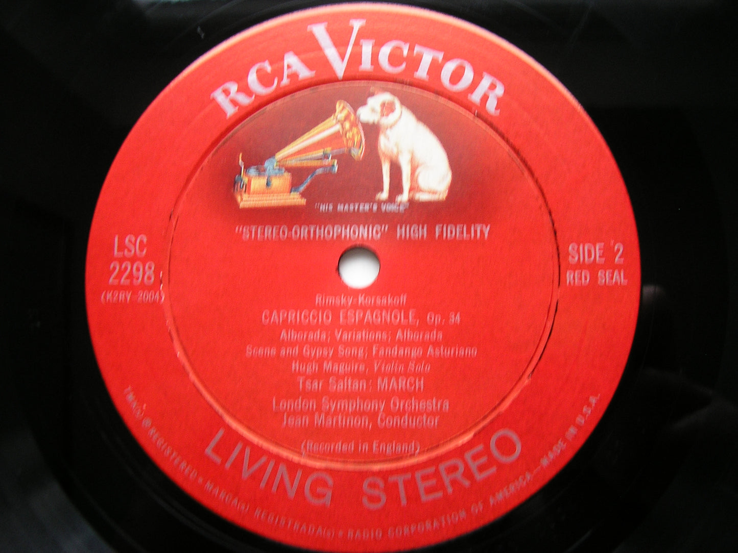 BORODIN: SYMPHONY No. 2 / RIMSKY-KORSAKOV: CAPRICCIO ESPAGNOLE   MARTINON / LONDON SYMPHONY   LSC 2298