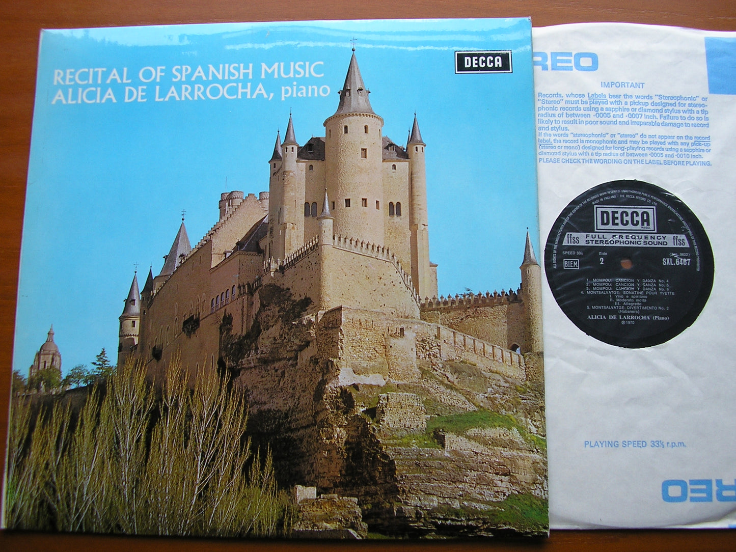 ALICIA DE LARROCHA PLAYS SPANISH PIANO MUSIC SXL 6467