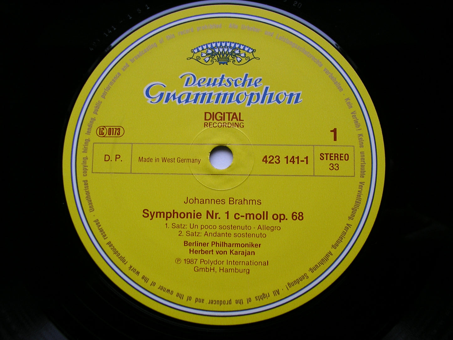 BRAHMS: THE FOUR SYMPHONIES / TRAGIC OVERTURE / HAYDN VARIATIONS KARAJAN / BERLIN PHILHARMONIC 4LP