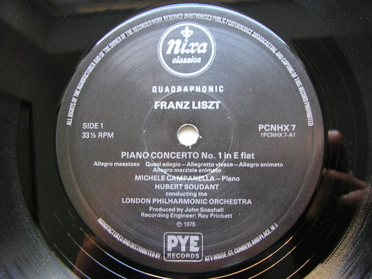 LISZT: PIANO CONCERTOS Nos. 1 & 2    CAMPANELLA / LONDON PHILHARMONIC / SOUDANT   PCNHX 7