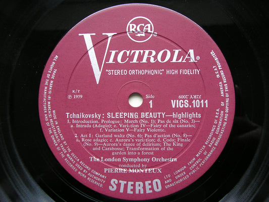 TCHAIKOVSKY: SLEEPING BEAUTY Highlights     MONTEUX / LONDON SYMPHONY    VICS 1011
