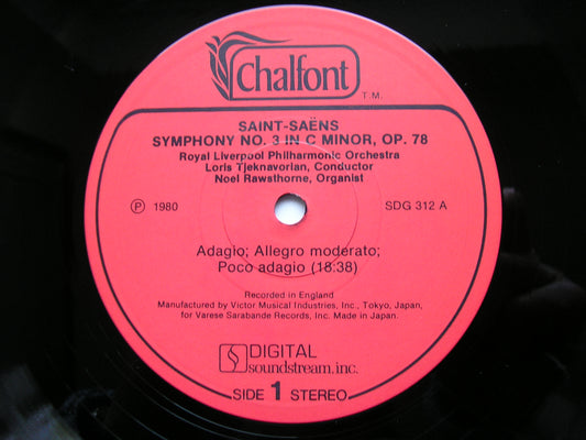 SAINT - SAENS: SYMPHONY No. 3    TJEKNAVORIAN / ROYAL LIVERPOOL PHILHARMONIC   SDG 312