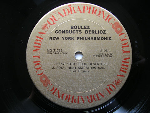 BERLIOZ: ORCHESTRAL MUSIC PIERRE BOULEZ / NEW YORK PHILHARMONIC ORCHESTRA MQ 31799
