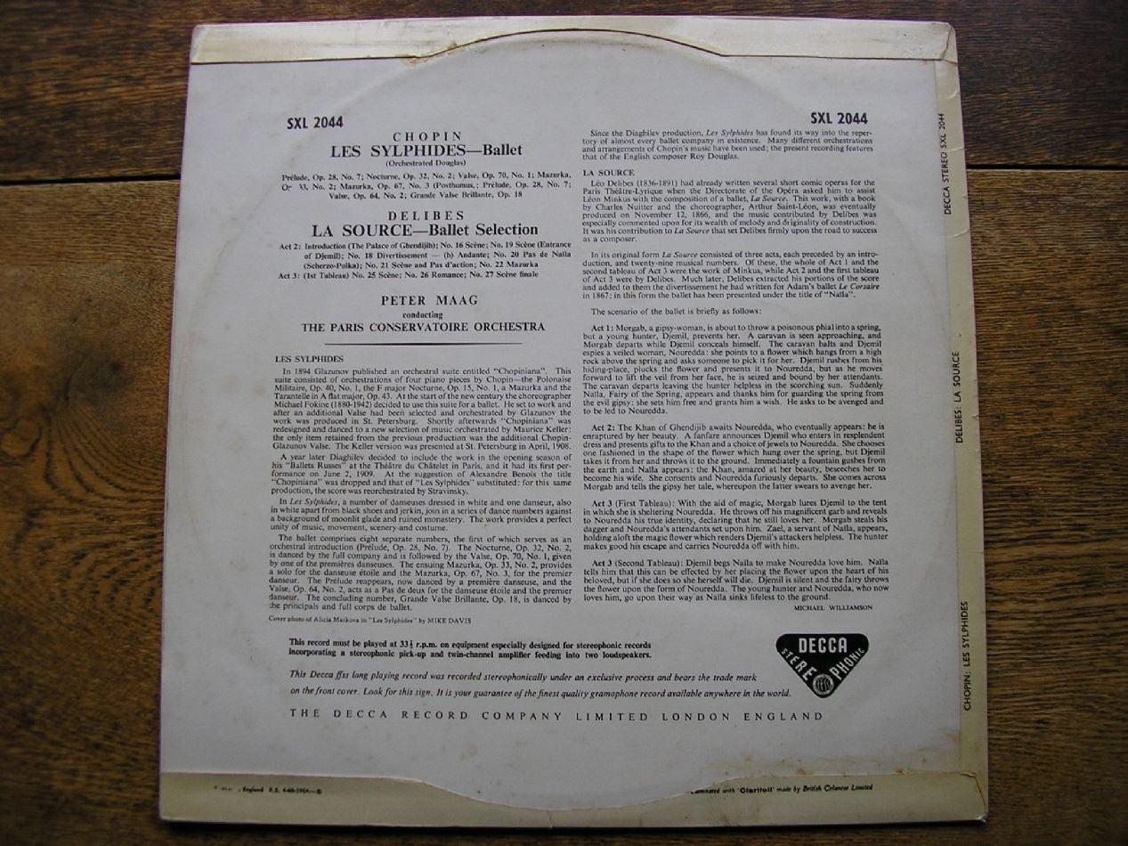 decca, 2044, 1958, wide, band, grooved, flipback, sleeve, creased, front, print, dated,