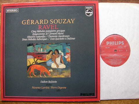 GERARD SOUZAY SINGS RAVEL MELODIES & CHANSONS GERARD SOUZAY / DALTON BALDWIN SAL 3704