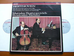 BEETHOVEN: THE SONATAS FOR PIANO & CELLO    RICHTER / ROSTROPOVICH    2LP    412 256