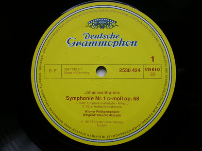 BRAHMS: SYMPHONY No. 1     ABBADO / VIENNA PHILHARMONIC    2530 424