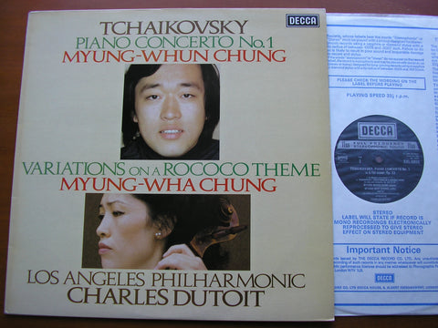 TCHAIKOVSKY: PIANO CONCERTO No. 1 / VIOLIN CONCERTO    MYUNG-WHUN CHUNG / MYUNG-WHA CHUNG / LAPO / DUTOIT     SXL 6955