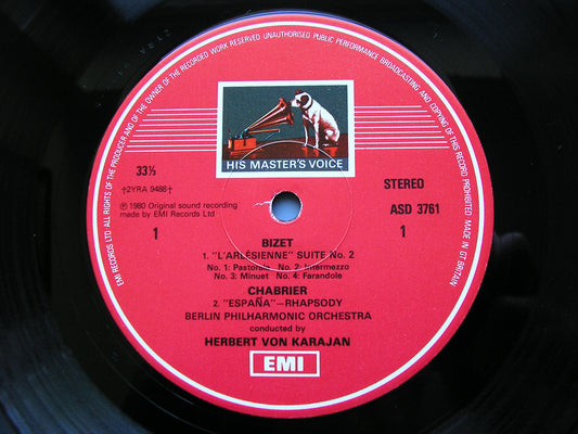 KARAJAN IN PARIS: GOUNOD / CHABRIER / BIZET / BERLIOZ      KARAJAN / BERLIN PHILHARMONIC   ASD 3761