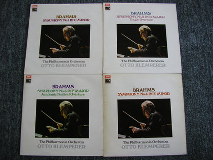 BRAHMS: THE FOUR SYMPHONIES / TWO OVERTURES     KLEMPERER / PHILHARMONIA     ASD 2705 / 2706 / 2707 /2708