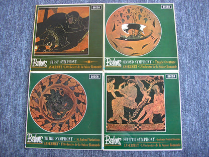 BRAHMS: THE FOUR SYMPHONIES / OVERTURES     ANSERMET / SUISSE ROMANDE    SXL 6059 / 6060 / 6061 / 6062