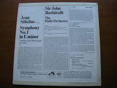 SIBELIUS: SYMPHONY No. 1 / PELLEAS & MELISANDE excerpts     BARBIROLLI / HALLE ORCHESTRA    ASD 2366