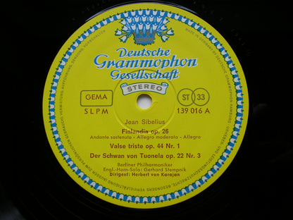 SIBELIUS: FINLANDIA / VALSE TRISTE / TAPIOLA / THE SWAN     KARAJAN / BERLIN PHILHARMONIC     139 016